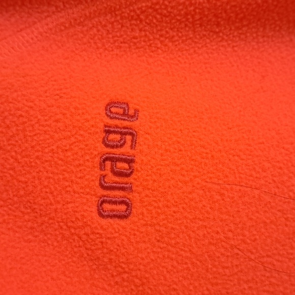 2 Piece!! ORAGE Kids Neon Orange Leggings & Top Fleece (Set) Outerwear. - Picture 7 of 9